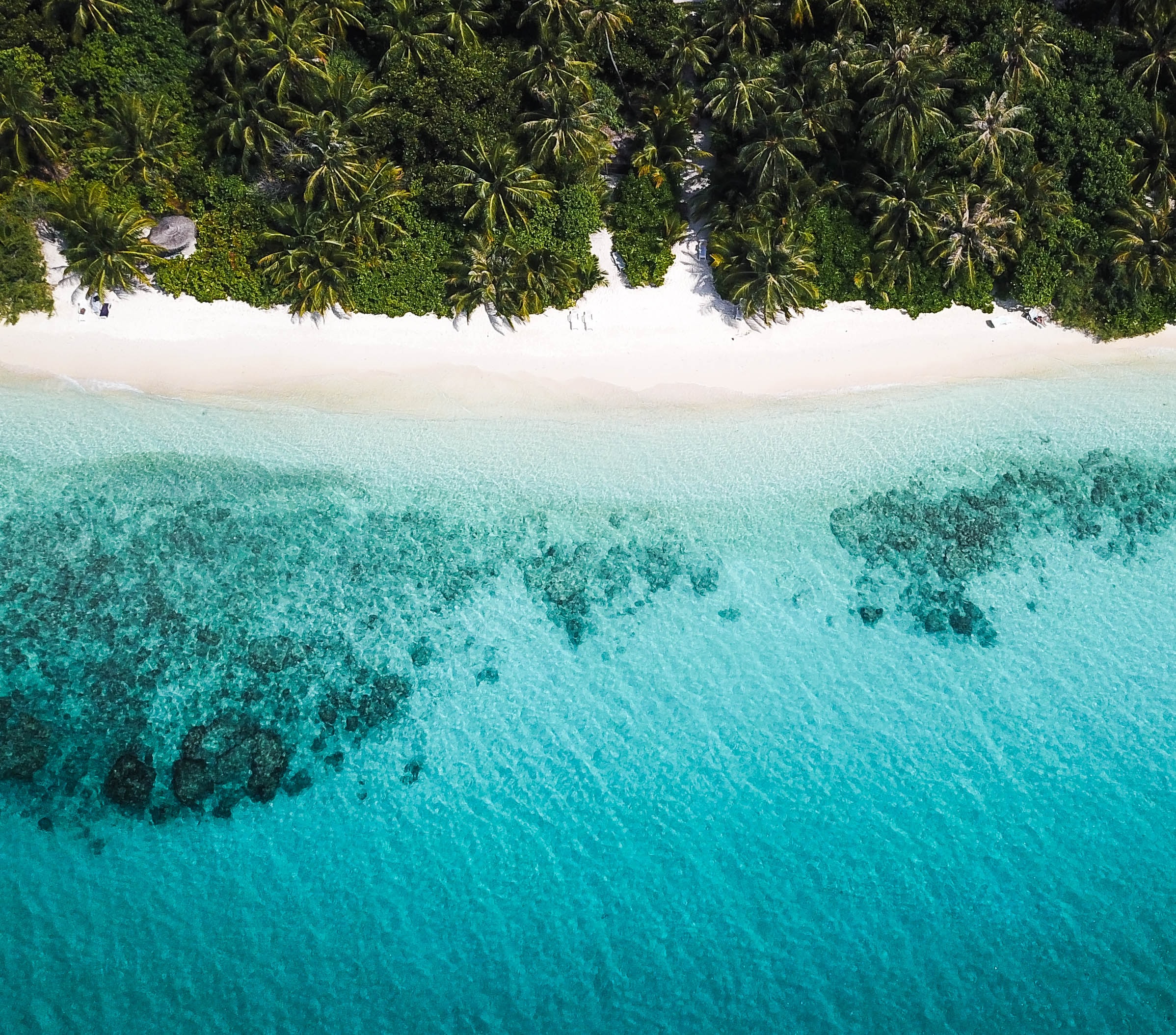 A beautiful beach seen from above